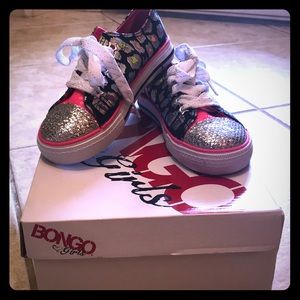 NWT Little Girls Colorful Tennis Shoes, Size 11